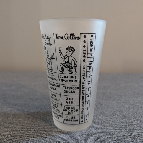 Federal Glass, Frosted 12 oz. Cocktail Shaker with Recipes - Picture 3 of 7